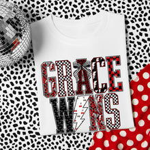 Load image into Gallery viewer, Grace Wins Red Checker Cherries TRANSFER DWS FEB 26
