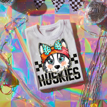 Load image into Gallery viewer, Pink Teal Gold Glitter Checker Mascots Dropdown TRANSFER CST JUNE
