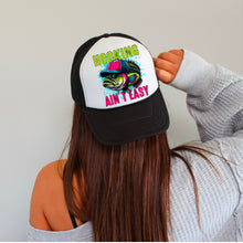 Load image into Gallery viewer, Hookin Ain’t Easy Hat Patch 3-4” DTF TRANSFER TPE
