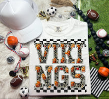 Load image into Gallery viewer, Basketball Faux Embroidery Checkered Mascots DROPDOWN TRANSFER CAP
