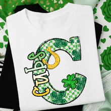 Load image into Gallery viewer, St Patrick’s Day Checkered Mascots DROPDOWN TRANSFER CSD JAN 26
