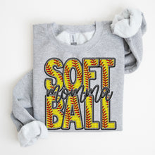 Load image into Gallery viewer, Softball Faux Embroidery Names DROPDOWN TRANSFER SDD
