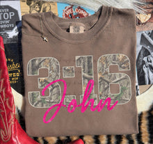 Load image into Gallery viewer, John 3:16 Retro Distressed Camo DTF TRANSFER TUESDAY
