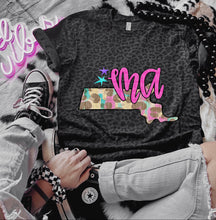 Load image into Gallery viewer, Preppy Bright Leopard States (all 50 states available) TRANSFER CAP APR
