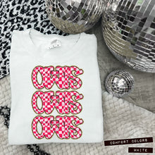 Load image into Gallery viewer, Pink Checker Gold Glitter Mascot Dropdown TRANSFER CAP APR
