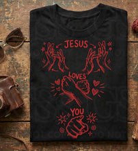 Load image into Gallery viewer, Jesus Loves You Collage COLOR DROPDOWN TRANSFER ET FEB 26
