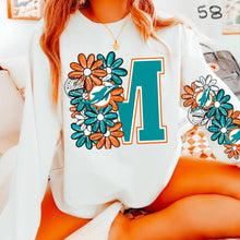 Load image into Gallery viewer, Floral Skulls And Letters Sports Team With Sleeve TRANSFER MMD
