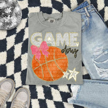 Load image into Gallery viewer, Dalmatian Game Day Basketball With Bow DROPDOWN TRANSFER CAP FEB
