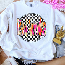 Load image into Gallery viewer, Preppy Checkered Mascot Dropdown TRANSFER SWD TEMP
