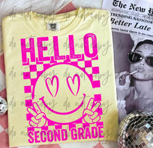 Load image into Gallery viewer, Hello Happy Checker Peace B2S Grades DROPDOWN TRANSFER

