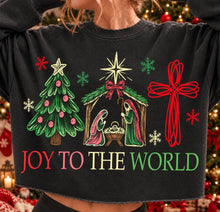 Load image into Gallery viewer, Joy To The World Retro Outline TRANSFER TUESDAY
