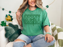 Load image into Gallery viewer, Green Mama Checkered Bow TRANSFER
