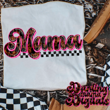 Load image into Gallery viewer, Camo Or Cheetah Mama Checker DROPDOWN TRANSFER DMD JAN 26
