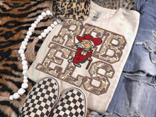 Load image into Gallery viewer, Camo Faux Embroidery Football Mascots Dropdown TRANSFER TGG SEPT 25
