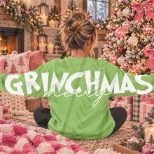 Load image into Gallery viewer, Oversized Green Guy &amp; Christmas Friends Shoulder &amp; Front DROPDOWN DTF TRANSFER KAI OCT 26
