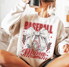 Load image into Gallery viewer, Baseball Mama Silver Glitter Ball Checkered TRANSFER
