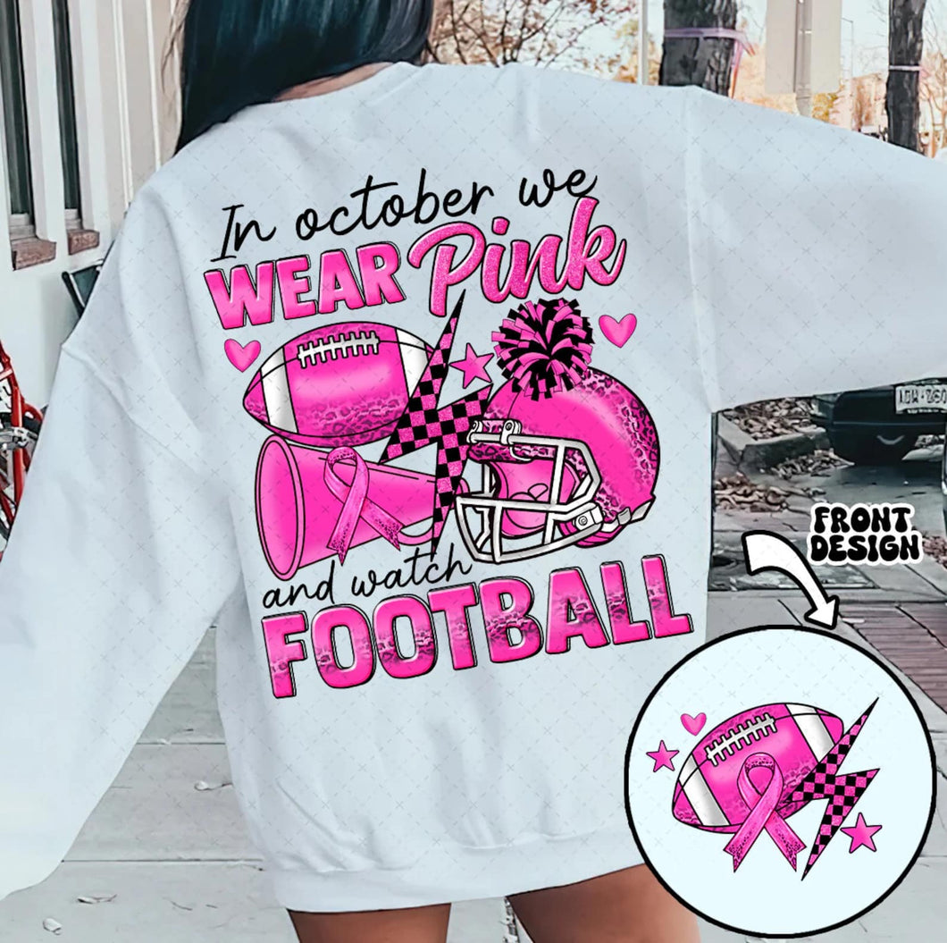 In October We Wear Pink & Watch Football With Pocket TRANSFER