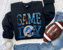 Load image into Gallery viewer, Game Day Team Helmet Faux Embroidery DROPDOWN TRANSFER TGG
