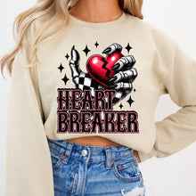 Load image into Gallery viewer, Heart Breaker Checkered Hand Heart TRANSFER DWS
