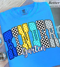 Load image into Gallery viewer, Blue Yellow Checkered Grades DROPDOWN TRANSFER
