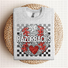 Load image into Gallery viewer, Baseball Mascots Faux Embroidery Checkered Sequin DROP DOWN TRANSFER ECHT 24
