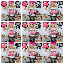 Load image into Gallery viewer, Pink Out Mascot Gold Glitter Chenille DROPDOWN TRANSFER

