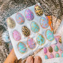 Load image into Gallery viewer, Easter Eggs Gold Glitter Outline TRANSFER KAYNDI JAN 26
