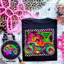 Load image into Gallery viewer, Monster J Neon Truck DROPDOWN With Pocket TRANSFER SWEET STAR FEB 26
