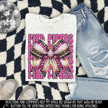 Load image into Gallery viewer, Pink Faux Rhinestone Bow Mascots Dropdown TRANSFER CAP SEPT 24
