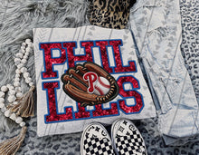Load image into Gallery viewer, Baseball Faux Embroidery Mascots Dropdown TRANSFER TGG SEP 24

