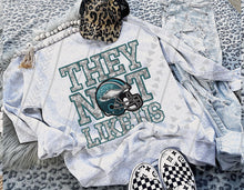 Load image into Gallery viewer, They Not Like Us Faux Embroidery Mascot DROPDOWN TRANSFER TGG 24
