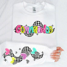 Load image into Gallery viewer, Bright Checkered Mascot With Sleeve Option DTF TRANSFER CSD
