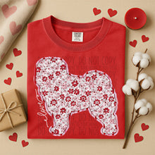 Load image into Gallery viewer, Valentine Red Floral Dog Breed Option DROPDOWN TRANSFER SWD DEC 25
