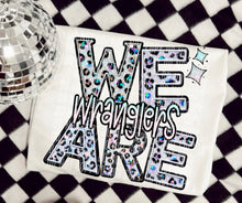 Load image into Gallery viewer, We Are Faux Leopard Rhinestone Mascots DROPDOWN TRANSFER CAP
