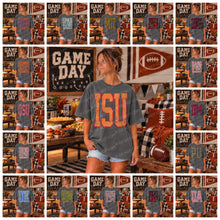 Load image into Gallery viewer, Gingham Distressed Football Mascots DROPDOWN TRANSFER Game Grace OCT 26
