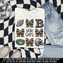 Load image into Gallery viewer, Rhinestone Bow Mascot Collage DROPDOWN TRANSFER
