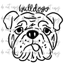 Load image into Gallery viewer, Doodle Single Color Mascots Dropdown TRANSFER
