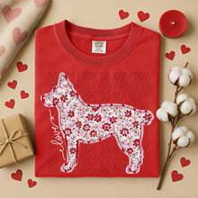 Load image into Gallery viewer, Valentine Red Floral Dog Breed Option DROPDOWN TRANSFER SWD DEC 25
