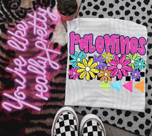 Load image into Gallery viewer, Preppy Bright Floral Mascot Dropdown TRANSFER CAP MAY
