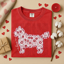 Load image into Gallery viewer, Valentine Red Floral Dog Breed Option DROPDOWN TRANSFER SWD DEC 25
