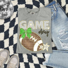 Load image into Gallery viewer, Dalmatian Game Day Football With Bow DROPDOWN TRANSFER CAP FEB
