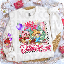 Load image into Gallery viewer, Dashing Through The Snow Character Dropdown SLEEVE OPTION DROPDOWN TRANSFER RHD NOV 25
