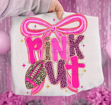 Load image into Gallery viewer, Pink Out Leopard Pink Bow TRANSFER
