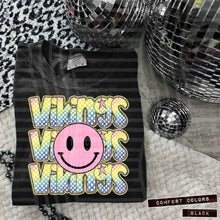 Load image into Gallery viewer, Rainbow Checker Pink Happy Stacked Mascots Dropdown TRANSFER CAP JUNE 25
