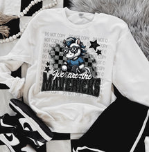 Load image into Gallery viewer, We Are The Mascots Checkered Stars Dropdown TRANSFER SWD TEMP
