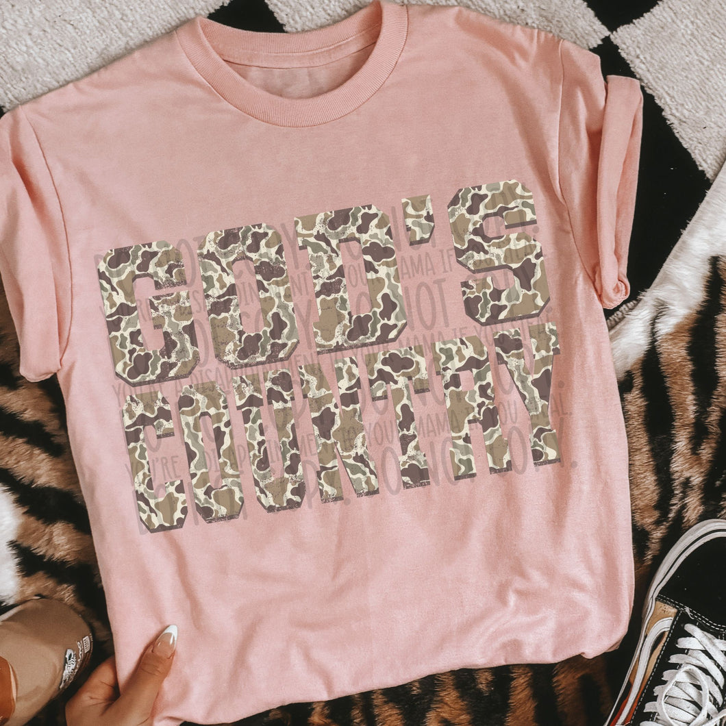 God's Country Camo TRANSFER SWD AUG