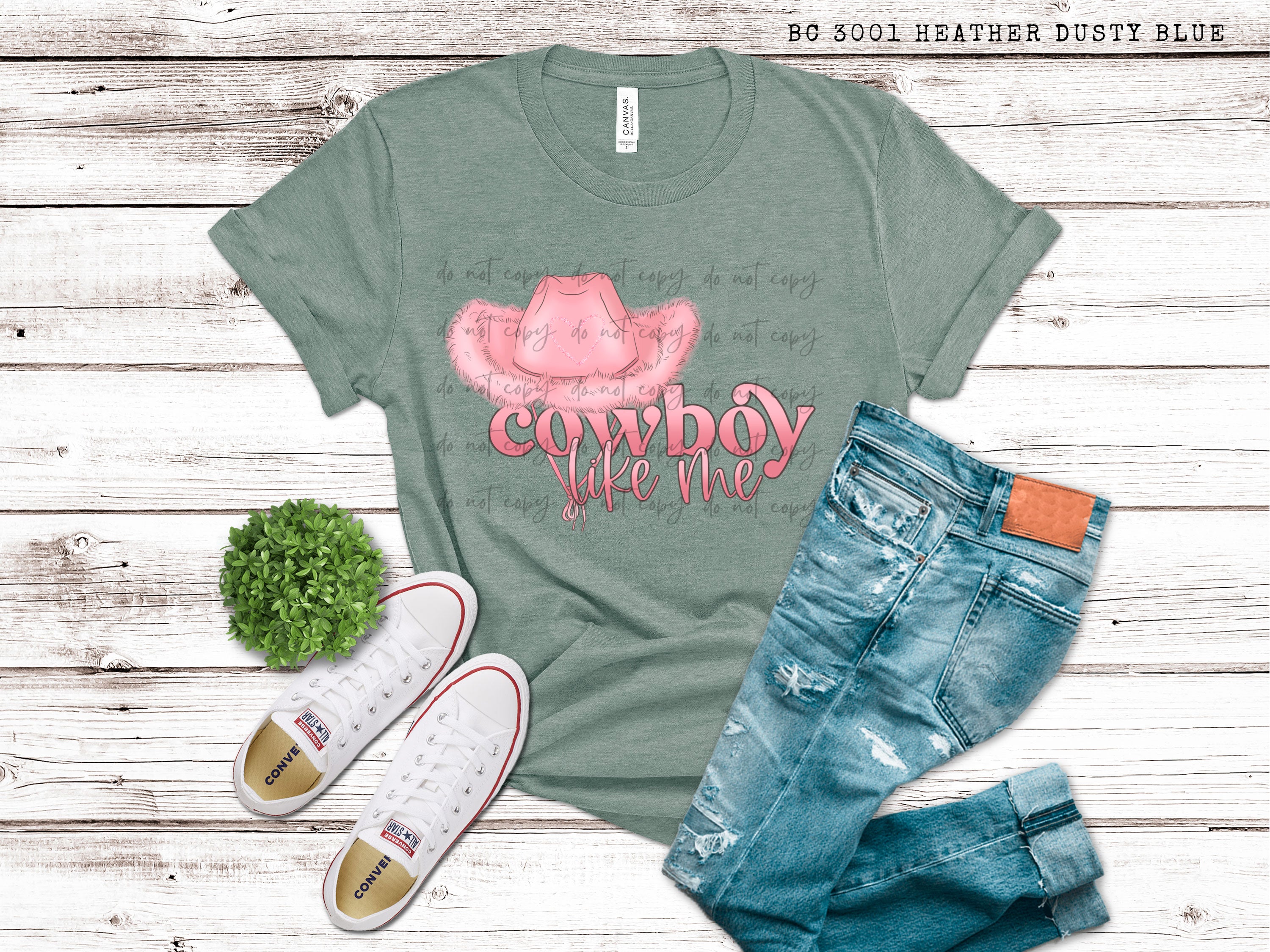 Cowboy Like Me Pink Fuzzy Cowboy Hat TRANSFER – Sassy Sublimation ...