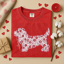 Load image into Gallery viewer, Valentine Red Floral Dog Breed Option DROPDOWN TRANSFER SWD DEC 25
