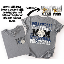 Load image into Gallery viewer, Volleyball Mom Customizable DROPDOWN With Pocket TRANSFER SDD AUGUST
