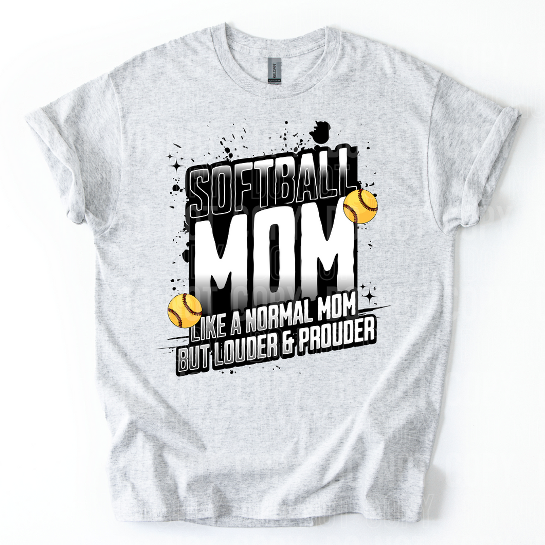 Softball Mom Like A Normal Mom But Louder TRANSFER SBB MAR